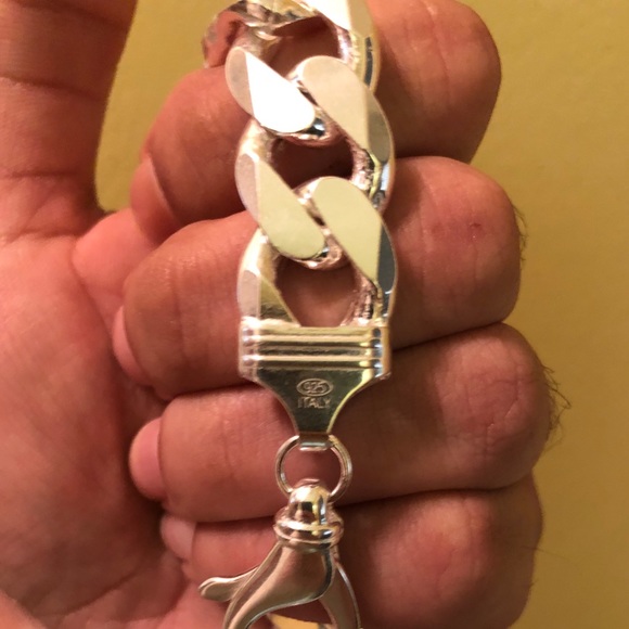 925 sterling silver Cuban Link Bracelet Brand New! - Picture 5 of 11